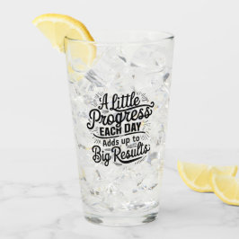 Dagelijks weinig vooruitgang glas