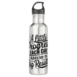 Dagelijks weinig vooruitgang waterfles