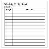 Dagelijks wekelijks schema voor herinneringen aan rubberstempel