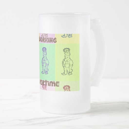 Dagelijks werk Overwerk Kleur Home Drinkware-ontwe Matglas Bierpul (Voorkant rechts)