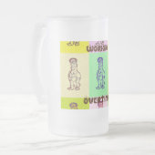 Dagelijks werk Overwerk Kleur Home Drinkware-ontwe Matglas Bierpul (Voorkant links)