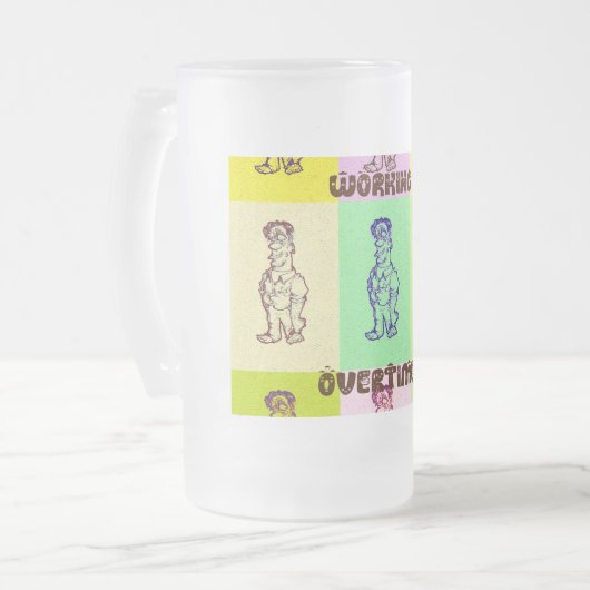 Dagelijks werk Overwerk Kleur Home Drinkware-ontwe Matglas Bierpul (Voorkant links)