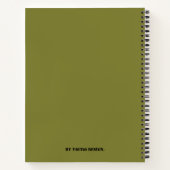 Dagelijks worden witte sterren stijlvol notitieboek (Achterkant)