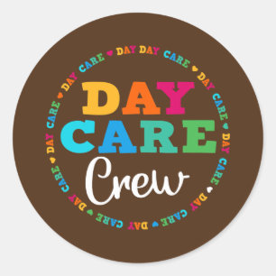 Dagelijks zorgpersoneel School Kinderopvang Ronde Sticker