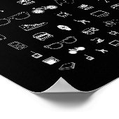 Dagelijks - zwart poster (Hoek)