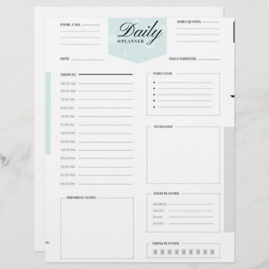 Dagelijkse aan-doe de Dagelijkse Tijdopnemer van d (Voorkant / Achterkant)