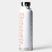 Dagelijkse Affirmatie Water Tracker Geschenk voor  Waterfles (Links)