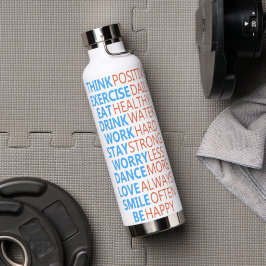 Dagelijkse Affirmatie Water Tracker Geschenk voor  Waterfles