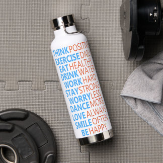 Dagelijkse Affirmatie Water Tracker Geschenk voor  Waterfles