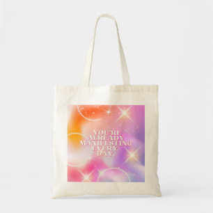 Dagelijkse Affirmatie, Wet van Aantrekking, Motive Tote Bag