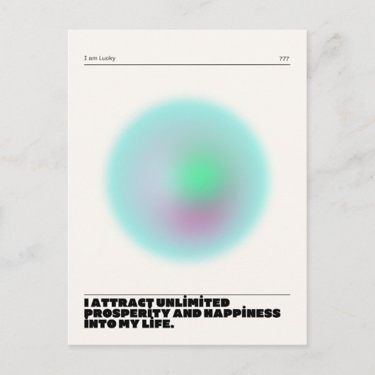 dagelijkse affirmaties briefkaart (Voorkant)