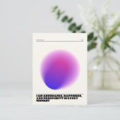 dagelijkse affirmaties briefkaart (Staand voorkant)