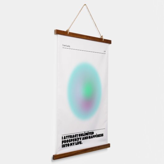 dagelijkse affirmaties hangend wandkleed (Gebogen)