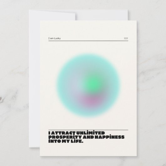 dagelijkse affirmaties kaart (Voorkant)