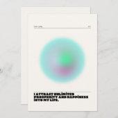 dagelijkse affirmaties kaart (Voorkant / Achterkant)