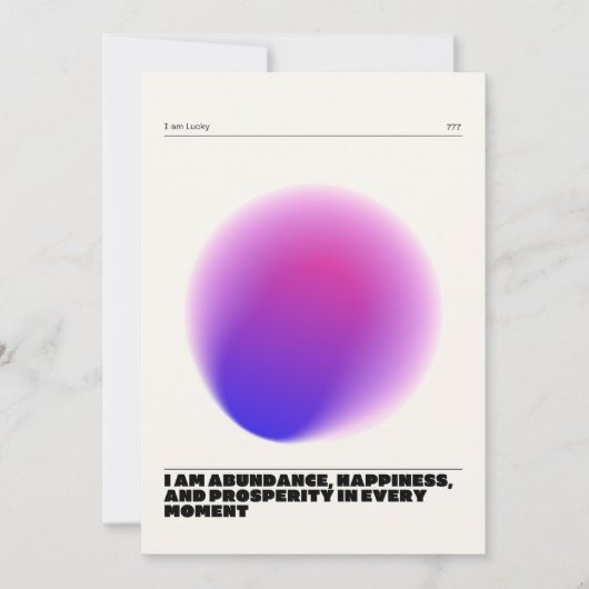 dagelijkse affirmaties kaart (Voorkant)