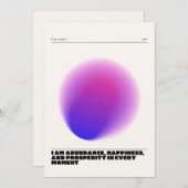 dagelijkse affirmaties kaart (Voorkant / Achterkant)