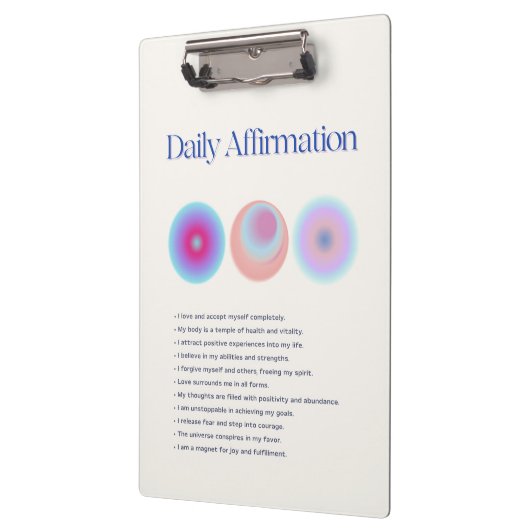 dagelijkse affirmaties klembord (Links)