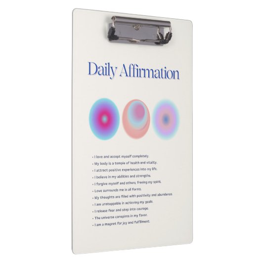 dagelijkse affirmaties klembord (Rechts)