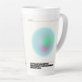 dagelijkse affirmaties latte mok (Rechterhoek)