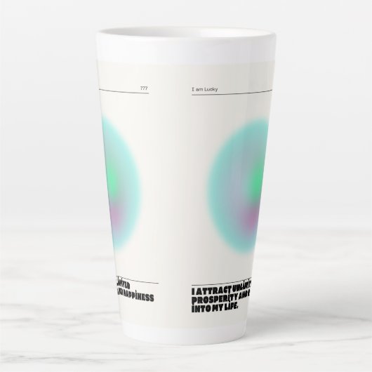 dagelijkse affirmaties latte mok (Voorkant)