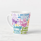 Dagelijkse Affirmaties Latte Mok (Linkerhoek)