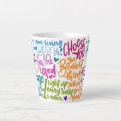 Dagelijkse Affirmaties Latte Mok (Voorkant)