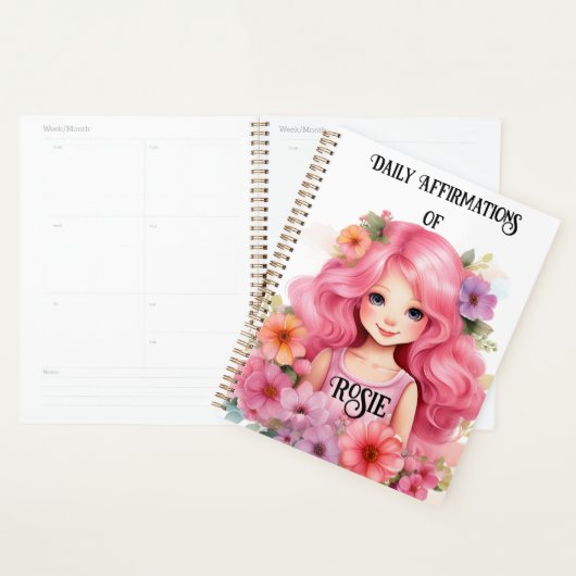 Dagelijkse affirmaties Log in boek Planner (Display)