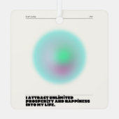 dagelijkse affirmaties metalen ornament (Achterkant)