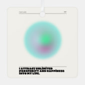 dagelijkse affirmaties metalen ornament (Voorkant)