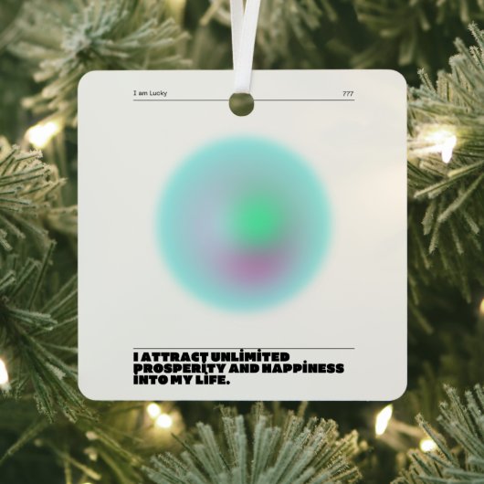 dagelijkse affirmaties metalen ornament (Insitu)