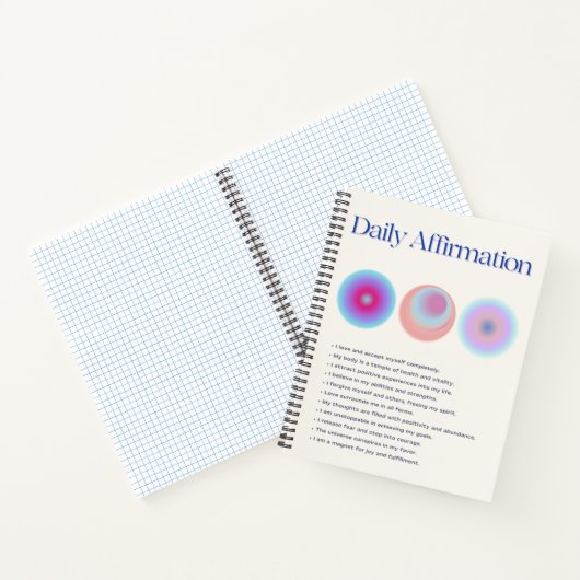 dagelijkse affirmaties notitieboek (Binnen)