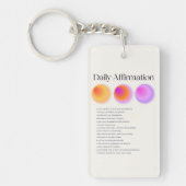 dagelijkse affirmaties sleutelhanger (Voorkant)