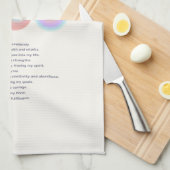 dagelijkse affirmaties theedoek (Quarter Fold)