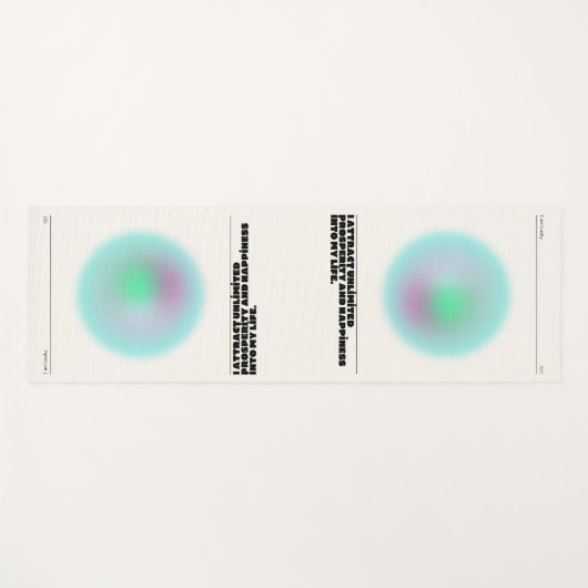 dagelijkse affirmaties yogamat (Voorkant (horizontaal))