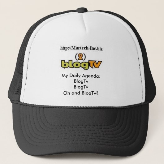 Dagelijkse agenda trucker pet (Voorkant)