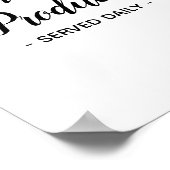 Dagelijkse artikelen voor verse lokale producten poster (Hoek)