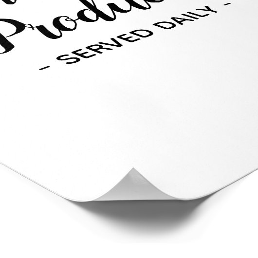 Dagelijkse artikelen voor verse lokale producten poster (Hoek)