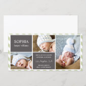 DAGELIJKSE BABY | GEBOORTEAANKONDIGING AANKONDIGING (Voorkant / Achterkant)