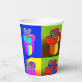 Dagelijkse bekertjes met cadeaudesign papieren bekers (Rechts)