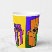 Dagelijkse bekertjes met cadeaudesign papieren bekers (Rechts)