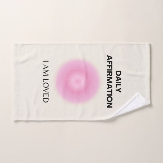 Dagelijkse bevestiging, positieve bevestiging, Spi Bad Handdoek (Handdoek)