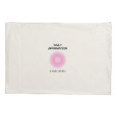 Dagelijkse bevestiging, positieve bevestiging, Spi Kussensloop (Achterkant)