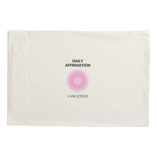 Dagelijkse bevestiging, positieve bevestiging, Spi Kussensloop (Achterkant)