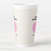 Dagelijkse bevestiging, positieve bevestiging, Spi Latte Mok (Voorkant)