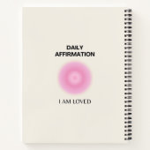 Dagelijkse bevestiging, positieve bevestiging, Spi Notitieboek (Achterkant)