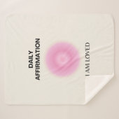 Dagelijkse bevestiging, positieve bevestiging, Spi Sherpa Deken (Voorkant (horizontaal))