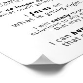 Dagelijkse Bevestigingen | Inspirerend prijsopgave Poster (Hoek)