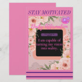 Dagelijkse bevestigingsnotitie Kaart (Dag 1) (Voorkant / Achterkant)