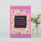 Dagelijkse bevestigingsnotitie Kaart (Dag 1) (Staand voorkant)